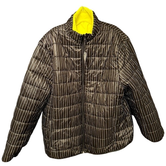 Disney Jack Nightmare Before Christmas Reversible Puffer Jacket Size XL New - Picture 3 of 5